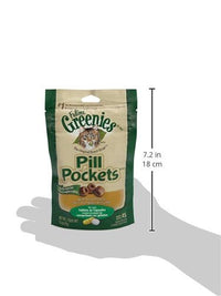 Thumbnail for Greenies Feline Pill Pockets for Cats Natural Soft Cat Treats, Salmon Flavor, 1.6 oz. Pouch (45 Treats)
