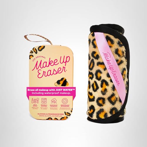 The Original MakeUp Eraser PRO, Effortlessly Remove All Makeup Using Only Water, Including Waterproof Mascara, Eyeliner, Foundation, Lipstick, Sunscreen,and More! Leopard, 1ct.