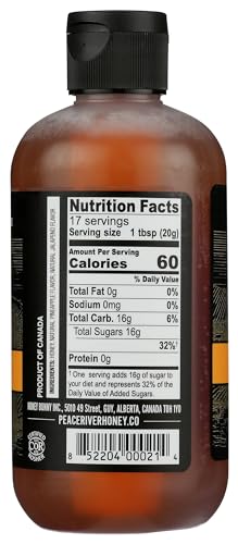 Peace River Pineapple Jalapeño Honey, Pineapple Jalapeño Flavored Honey, Kosher, Gluten Free, 12 Ounce (Pack of 6)