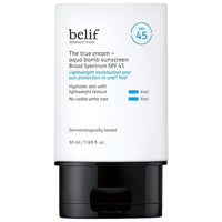 Thumbnail for belif Aqua Bomb SPF 45 Hydrating Niacinamide Sunscreen (1.69 fl. oz) - The True Cream PA++++, Daily Broad Spectrum, No White Cast, Weightless & Invisible, Non-Greasy, Korean Skincare