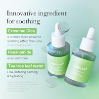 Thumbnail for Medicube Exosome Cica Tea Tree Ampoule for Sensitive Skin with Centella Asiatica help reduce redness and breakouts. Low-irritating, Moisturizing & Soothing Serum | Korean Skincare | 30ml