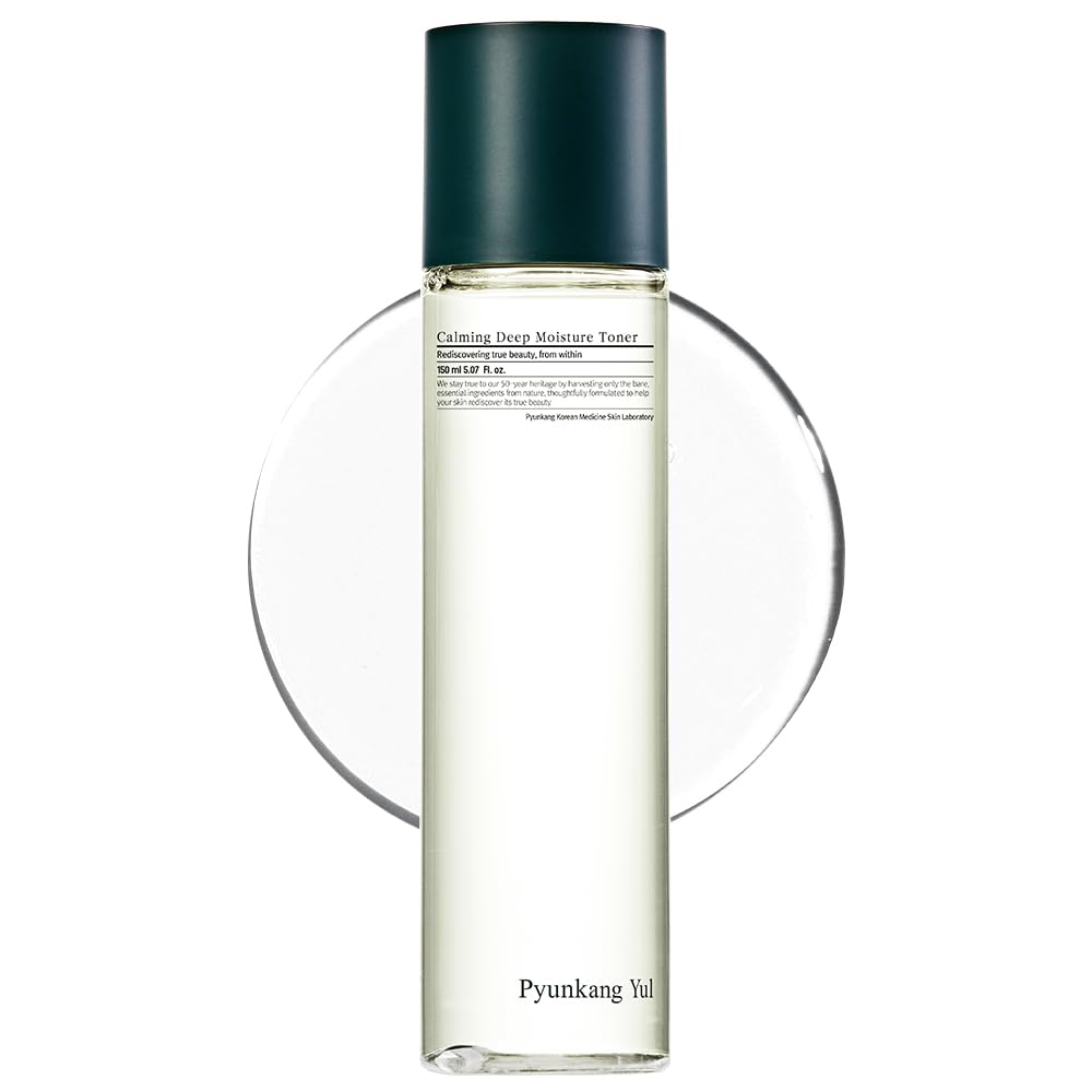 Pyunkang Yul PKY Calming Deep Moisture Toner - Face Toner for Women containing AHA and PHA - for Teens and Adults - Astringent for Face - Korean Facial Toner - 150ml 5.07 Fl. Oz.