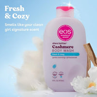 Thumbnail for eos Cashmere Body Wash – Fresh & Cozy, Moisturizing Body Wash, Creamy Gel Formula, with Shea Butter, Glycerin, Vitamin E, pH Balanced, Sensitive Skin, Vegan, 16 fl oz