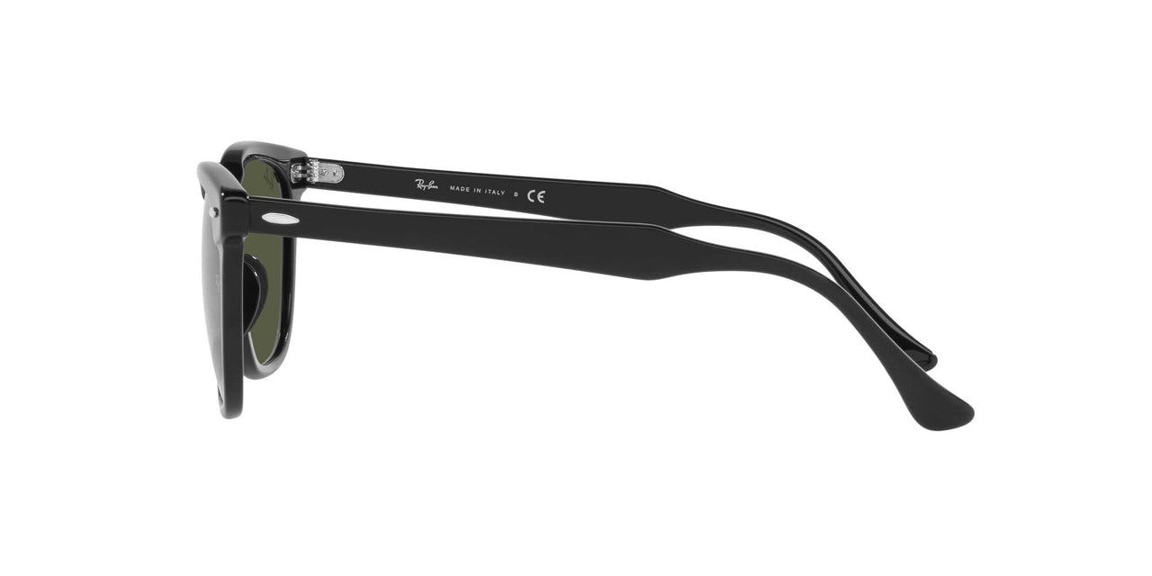 Ray-Ban RB2298 Hawkeye Square Sunglasses, Black/Green, 50 mm