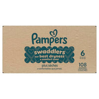 Thumbnail for Pampers Swaddlers Diapers, Size 6 (23-44 lbs), 108 Count, Absorbent, Keeps Baby Dry and Comfortable, Skin Safe Disposable Baby Diaper (Packaging May Vary)