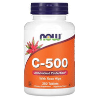 Thumbnail for NOW Foods Supplements, Vitamin C-500 Calcium Ascorbate, Antioxidant Protection*, 250 Veg Capsules