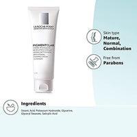 Thumbnail for La Roche-Posay Pigmentclar Brightening Face Cleanser, Exfoliating Face Wash with LHAs, Dark Spot Remover and Skin Tone Brightening, Fragrance Free Foaming Cream Cleanser