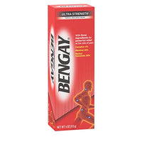 Thumbnail for Bengay Ultra Strength Topical Pain Relief Cream, Non-Greasy Topical Analgesic for Minor Arthritis, Muscle, Joint and Back Pain, Camphor, Menthol and Methyl Salicylate, 4 OZ