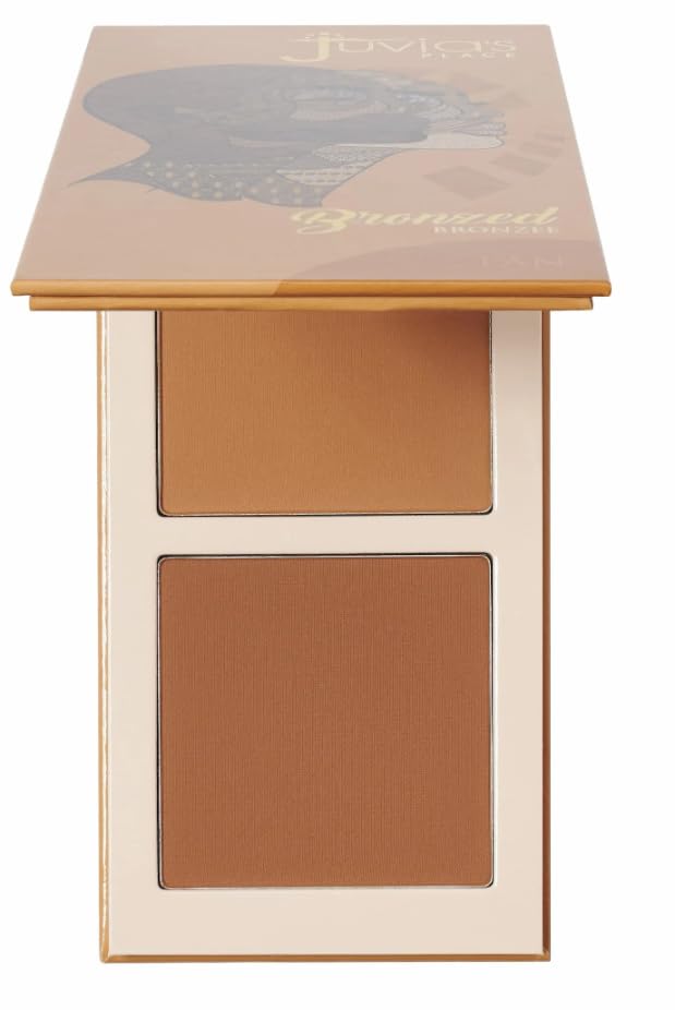Juvia's Place Bronzed Duo Bronzer Tan - Soft Matte, Contour Powder, Long-Wearing & Buildable Bronzing Powder - Suitable for Tan Skin Tone