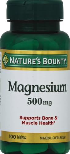 Nature's Bounty Magnesium 500 mg Tablets 100 Ea