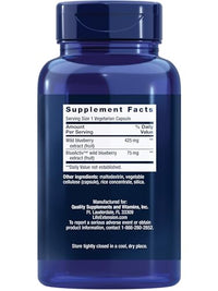 Thumbnail for Life Extension Blueberry Extract Capsules, supports cognitive & memory health, helps maintain already-healthy cholesterol levels, fights oxidative stress, gluten-free, non-GMO, vegetarian, 60 capsules
