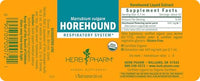 Thumbnail for Herb Pharm Horehound Liquid Extract for Respiratory System Support - 1 Ounce