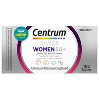 Thumbnail for Centrum Silver Women's Multivitamin for Women 50 Plus, Multivitamin/Multimineral Supplement with Vitamin D3, B Vitamins, Non-GMO Ingredients, Supports Memory and Cognition in Older Adults - 100 Ct