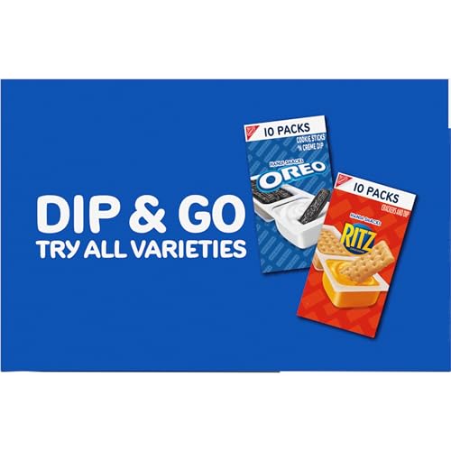 Handi-Snacks OREO Cookie Sticks 'N Creme Dip Snack Packs, 20 Snack Packs