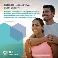 Thumbnail for Life Extension Melatonin IR/XR, 1.5 mg, immediate- and Extended-Release Formula for Optimal Sleep Support, Healthy circadian Rhythms, Cellular Defense, Gluten-Free, Non-GMO, 2 X 60 Capsules