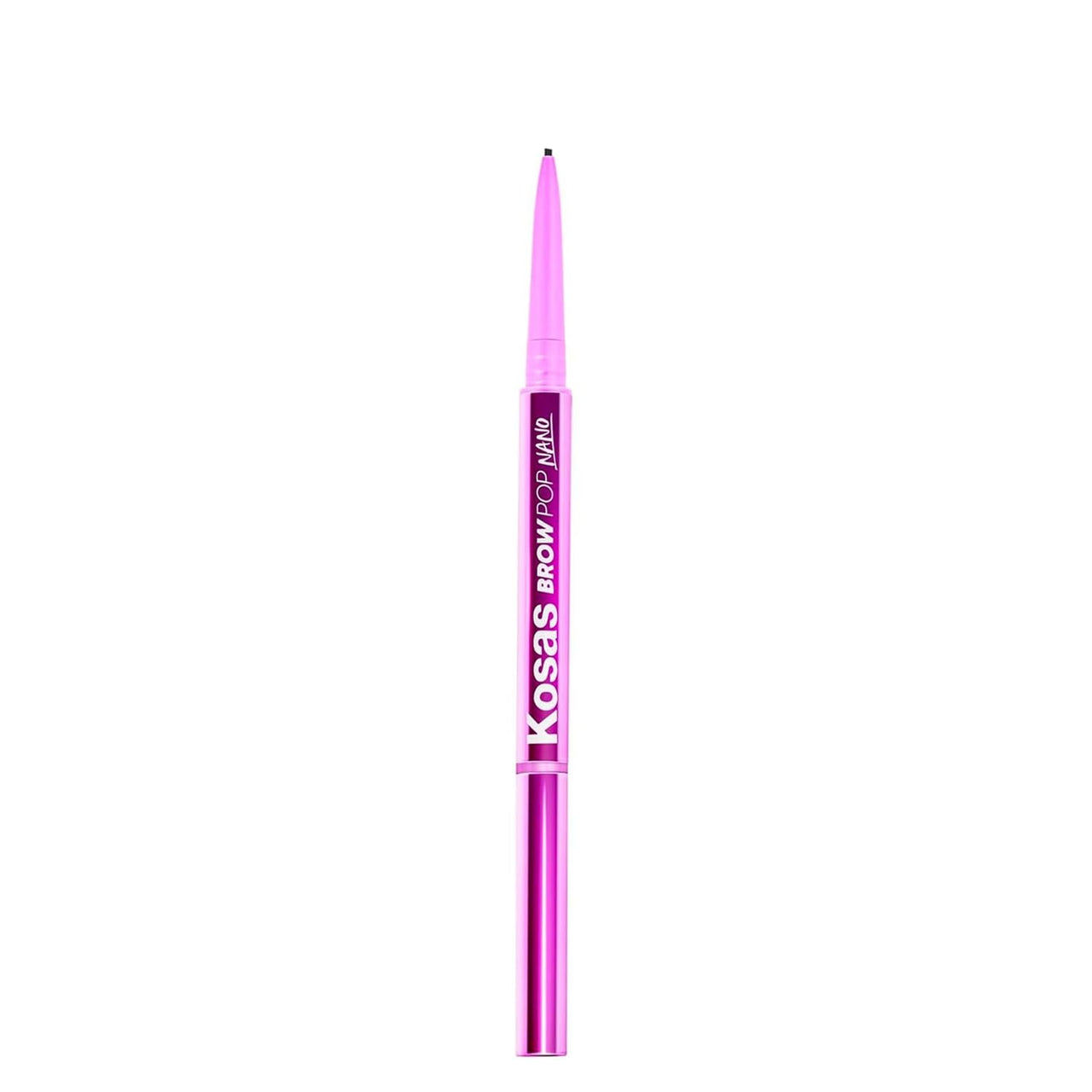 Kosas Brow Pop Nano Eyebrow Pencil – Ultra-Fine 1mm Micro Brow Pencil with Spoolie, Black