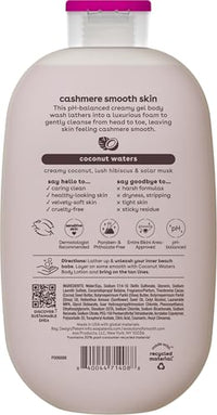 Thumbnail for eos Shea Better Cashmere Body Wash, Coconut Waters, Moisturizing, pH Balanced Body Wash, Creamy Gel Formula, Paraben & Phthalate Free, Sensitive Skin, 16 fl oz