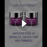 Thumbnail for Neutrogena Triple Age Repair Face Moisturizer - with Hexinol Technology & Vitamin C, Anti-Wrinkle Face Cream with SPF 25, Visibly Reduces Wrinkles & Firms Skin, 1.7 oz