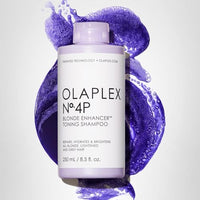 Thumbnail for Olaplex Nº. 4P Blonde Enhancer Purple Toning Shampoo: Neutralizes Brassiness & Strengthen | Repairs Damages & Hydrates Hair| For Coily, Curly, Straight, and Wavy, 250 mL / 8.5 Fl Oz