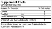 Thumbnail for Arizona Natural Chaparral (Larrea tridentata), 500 mg, 180 Capsules