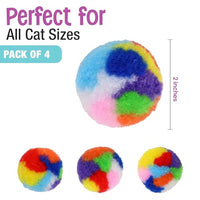 Thumbnail for SPOT Kitty Yarn Puffs Cat Toy -Woolen Yarn Balls Cat Toys with Catnip for Cats and Kittens to Bite, Swat, and Chase, Interactive Cat Toy, 4 Pieces