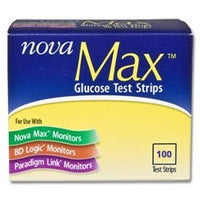 Thumbnail for Nova Max Glucose Test Strips, Box of 100