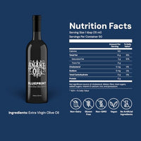 Thumbnail for Blueprint by Bryan Johnson Olive Oil – Snake Oil- High Polyphenol Extra Virgin Olive Oil (400+ mg/kg) – Cold Pressed, Early Harvest, First Cold Press EVOO – Keto, Paleo, Non-GMO – 750ml Glass Bottle