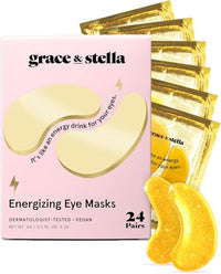 Thumbnail for grace & stella Award Winning Under Eye Mask - Travel Essentials - Birthday Gifts for Women - Gel Eye Patches for Dark Circles, Puffy Eyes, Wrinkles, Undereye Bags - Vegan - Self Care (24 Pairs, Gold)