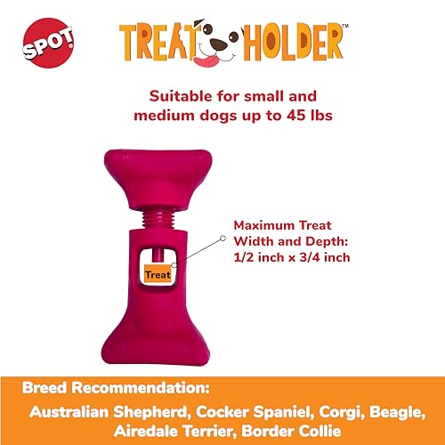 SPOT Treat Holder- Safety Device Bully Stick Holder & Yak Cheese Holder for Small and Medium Dogs, to Help Prevent Choking, 4.5in
