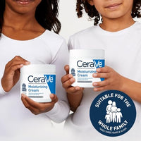 Thumbnail for CeraVe Moisturizing Cream, Body and Face Moisturizer for Dry Skin, Body Cream with Hyaluronic Acid and Ceramides, Daily Moisturizer, Oil-Free, Fragrance Free, Non-Comedogenic, 19 Ounce