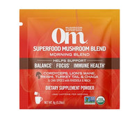 Thumbnail for OM MUSHROOM SUPERFOOD Morning Energy Blend – Coffee-Free Mushroom Drink Mix with Cordyceps, Lion’s Mane, Rhodiola & Vitamin D2 – Natural Energy, Focus & Endurance Support – Single Serve (10 Count)