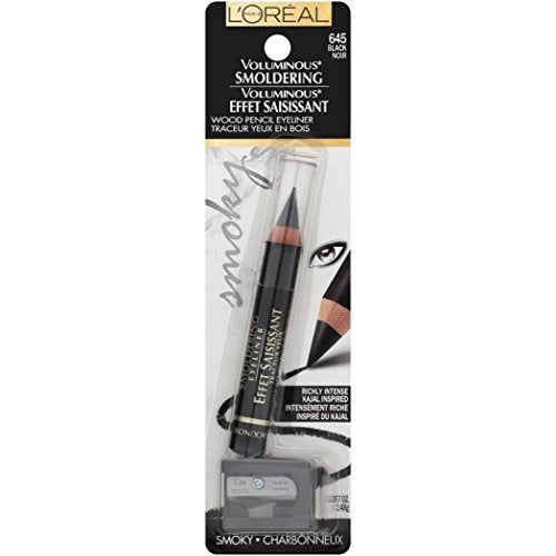 L'Oreal Paris Voluminous Smoldering Eyeliner, Black, 0.056 Oz, 1 Count