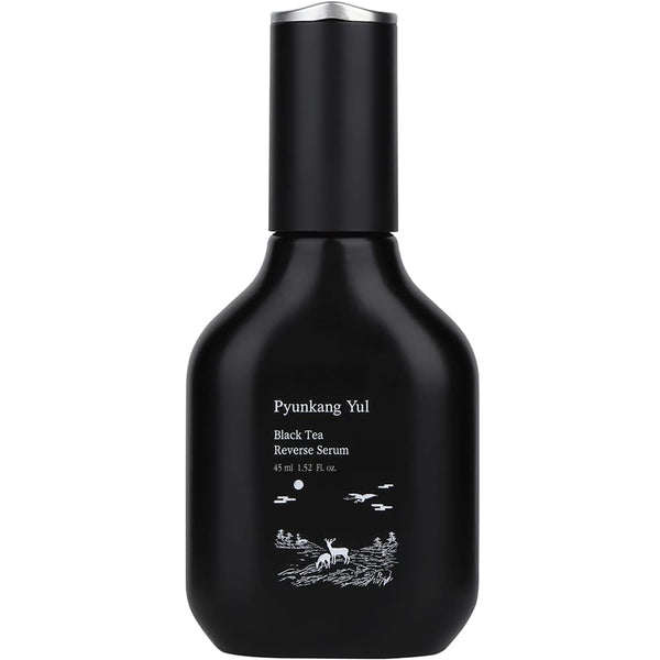 Pyunkang Yul PKY Black Tea Boosting Serum for Anti-aging, Condensed Nutrition for Fine Line Care with Kombucha, Ginseng Fruit Extract, Zero-Irritation, Korean Skincare (1.52 Fl. Oz, 45ml)