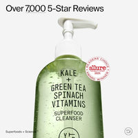 Thumbnail for Youth To The People Superfood Facial Cleanser Full Size - Kale + Green Tea Daily Face Wash, Gentle Makeup Remover, with Soothing Antioxidants for Glowing Skin, pH Balance, Clean Pores – 8 fl oz
