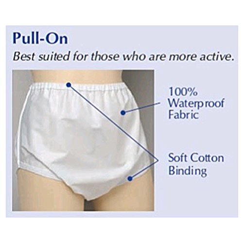 Salk Sani-Pant Pull-On Cover-Up Washable Brief, Medium, 3-Pack