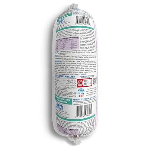 Lucy Pet Products Chicken Formula Dog Food Roll 2.5 lb, Meaty, Semi-Moist Dog Food (100600074), (Pack of 1)