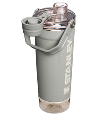 Thumbnail for STANLEY Vitalize Shaker Bottle 20 oz | Leakproof Insulated Stainless Steel Shaker Cup | Base Storage and Twist On Fast Flow Lid | Protein Shakes and Pre Workout Powder | BPA-Free | Sage Grey