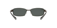 Thumbnail for Ray-Ban RB3364 Metal Rectangular Sunglasses, Black/Polarized Green, 62 mm