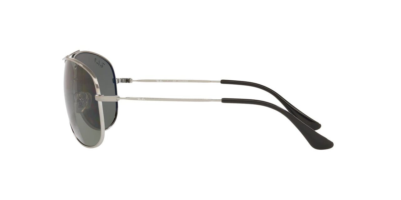 Ray-Ban RB3293 Metal Aviator Sunglasses, Gunmetal/Polarized Green, 63 mm