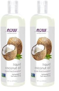 Thumbnail for NOW Solutions, Liquid Coconut Oil, Light and Nourishing, Promotes Healthy-Looking Skin and Hair, 16-Ounce (Pack of 2)