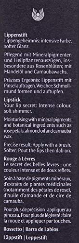 Dr Hauschka Lipsticks 10 Dahlia, Medium Brick Red, Creamy, Opaque, Matte, Natural, Mineral Pigments, Hydrate and Emphasize, 0.14 oz.