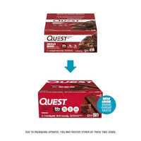 Thumbnail for Quest Nutrition Chocolate Brownie Protein Bar, 20g Protein, 1g Sugar, 4g Net Carb, High Fiber, Gluten Free, Gluten Free, 12 Count