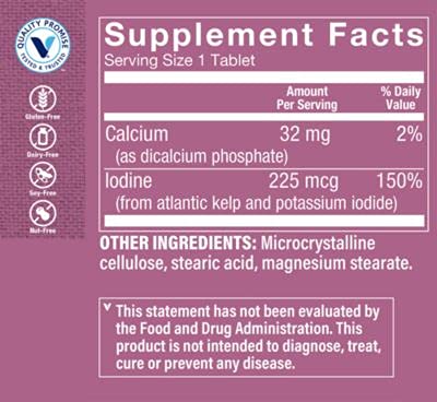 Vitamin Shoppe - Kelp, 125 mg, 300 tablets