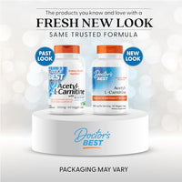 Thumbnail for Doctors Best Acetyl-L-Carnitine, Supports Mental Focus & Alertness, Non-GMO, Gluten Free, Soy Free, Vegan 60 Veggie Caps
