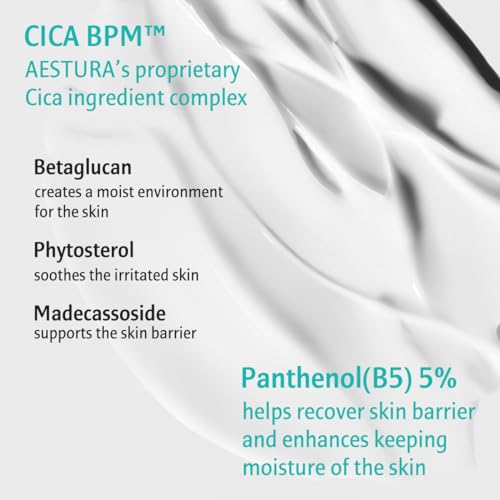 AESTURA A-CICA365 Calmimg Cream, 48 Hour Hydration, Face Moisturizer for Dry and Sensitive Skin, Centella Asiatica Cream for Redness Relief, 2.03 Fl Oz (60 ml)…