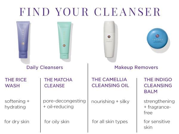 TATCHA The Indigo Cleansing Balm | Gentle Moistuirizing Cleanser, Fragrance-Free, Buttery-Soft Balm that Melts to Gently Cleanse & Remove Makeup | 1.9 oz