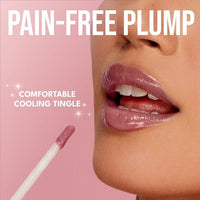Thumbnail for Buxom Full-On Tinted Lip Plumper Gloss, High-Shine Moisturizing Lip Gloss with Peptides and Vitamin E, Vegan Formula, AM Kelly (Bubble Gum Pink Sparkle)