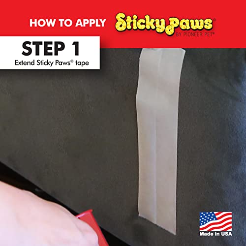 Sticky Paws Pioneer Pet Cat Training Aid - Deter Scratching - Sticky Sheets (Strips (2" x 12"))