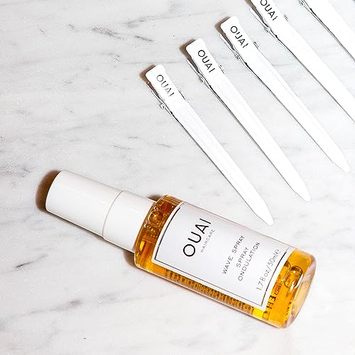 OUAI Wave Spray Travel Size - Coconut Oil & Rice Protein Texturizing Mist for Beach Waves, Volume & Shine - Paraben-Free, Safe for Color & Keratin-Treated Hair (1.7 fl oz)