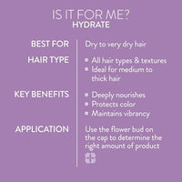Thumbnail for Pureology Hydrate Shampoo - For Dry or Color Treated Hair, Moisturizing Shampoo For Hydration & Softness, With Rose Extract & Green Tea, Vegan & Sulfate-Free, 9 Fl Oz